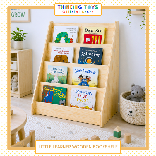 Little Learner Wooden Bookshelf