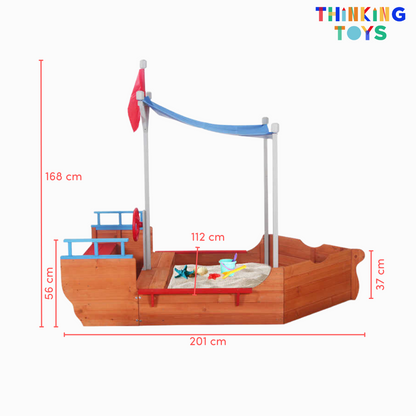 HAPPYFEET Sailboat Sandpit