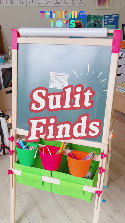 3-in-1 Easel Chalkboard Whiteboard