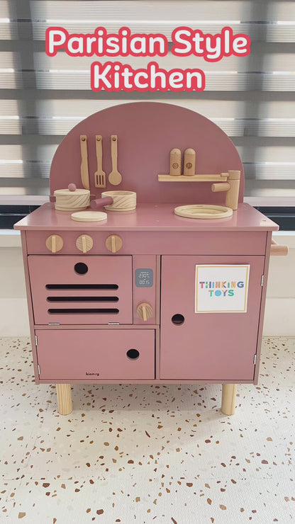 PLAYSHOP Wooden Parisian Style Kitchen Playset