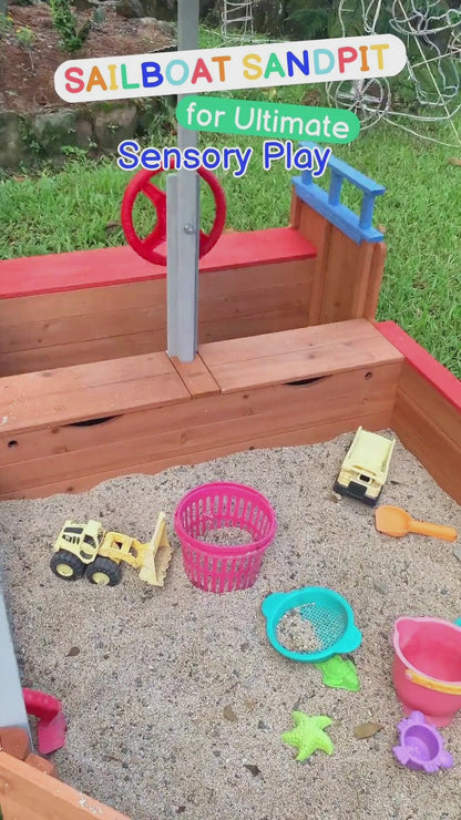 HAPPYFEET Sailboat Sandpit